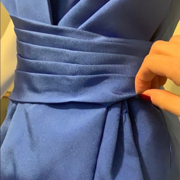 Free People Strapless Blue Cocktail Mini Dress - Picture 3 of 3